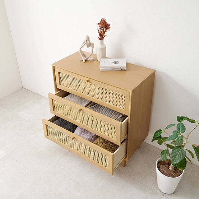 Ultimo (ウルティモ) 天然ラタンのかごめ編みチェスト