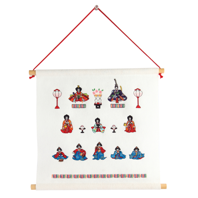 KY82-280W／タペストリー／三段雛〈白〉