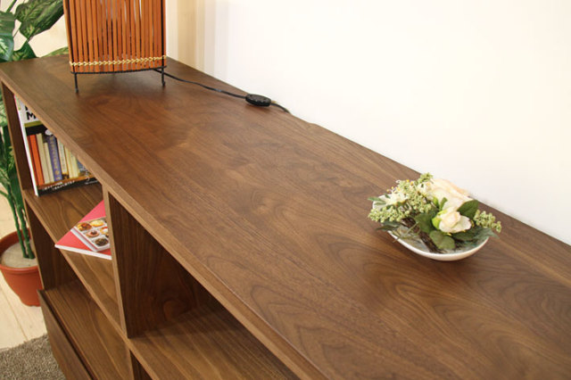 天然木・無垢材を使用したリビング収納 風雅／FUUGA リビングシェルフ