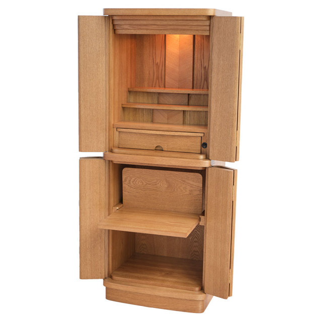 仏壇 モダン チャージ スライド経机付き【保証付き】床置き 直置き