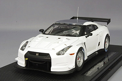 エブロ 1/43 日産 GT-R GT1 2010ver. 富士 シェイクダウン #1 ホワイト