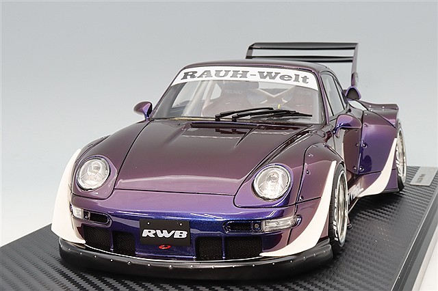 イグニッションモデル 1/18 RWB 993 パープルメタリック/WORKマイ