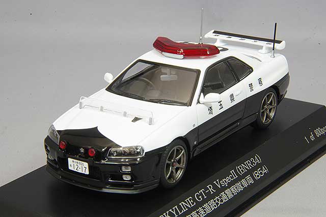RAI'S 1/43 日産 スカイライン GT-R (BNR34) 2000 埼玉県警察高速道路