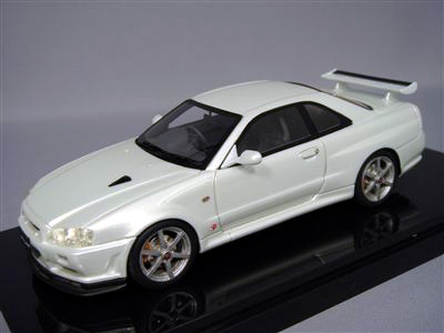 京商/BBR 1/43 日産 スカイライン GT-R VスペックII R34 ブルー