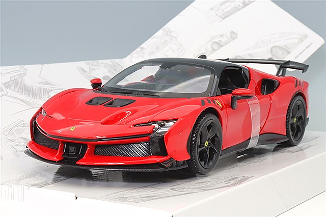 ブラゴ 1/18 SF90 ストラダーレ アセット フィオラノ レッド