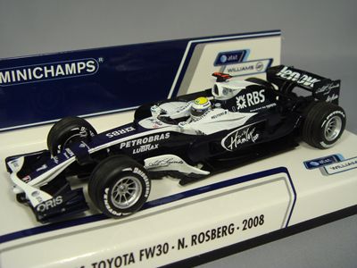 ミニチャンプス 1/43 AT&T ウィリアムズ トヨタ ショーカー 2008 F1 #8