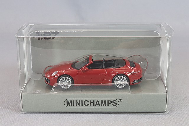 ミニチャンプス 1/87 ポルシェ 911 (992) カレラ 4S 2019 ブラック ,ABS製,