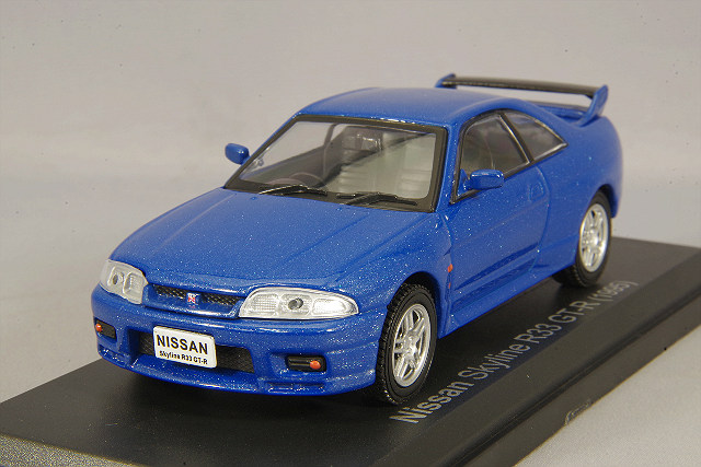 京商/BBR 1/43 日産 スカイライン GT-R VスペックII R34 ブルー