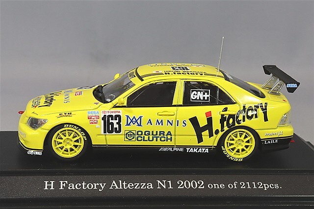 エブロ 1/43 H.ファクトリー アルテッツァ N1 スーパー耐久 2002 #163