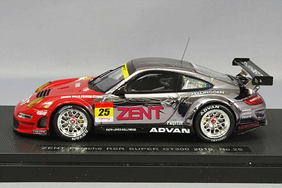 エブロ 1/43 ZENT ポルシェ RSR 2010 スーパーGT GT300 #25 都筑晶裕