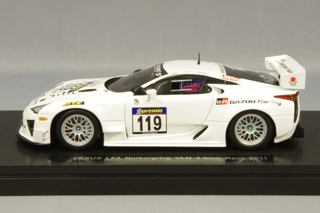 エブロ 1/43 レクサス LFA VLN ニュル4H 2011 #119 脇坂寿一/大嶋和也