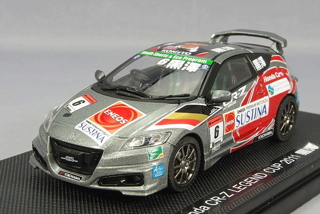 エブロ 1/43 ホンダ CR-Z 無限 2011 レジェンドカップ #6 黒澤琢弥