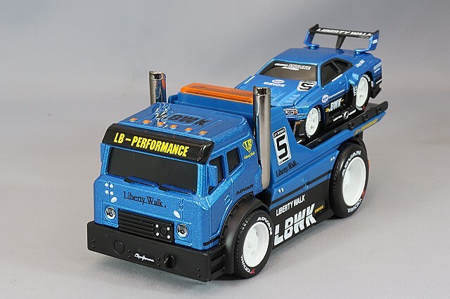 マイスト マッスルマシーン 1/64 JDM フラットベッド トラック & LB