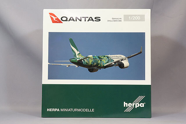 ヘルパ 1/200 エアバス A220-300 カンタスリンク Flying Art Series