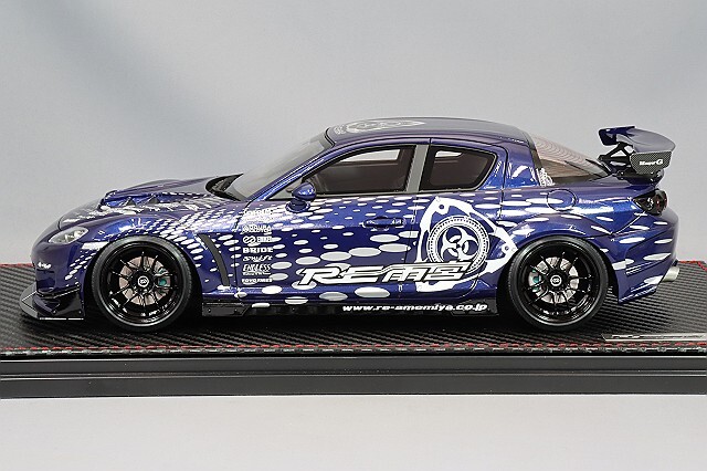 イグニッションモデル 1/18 マツダ RX-8 (SE3P) RE雨宮 ディープブルー
