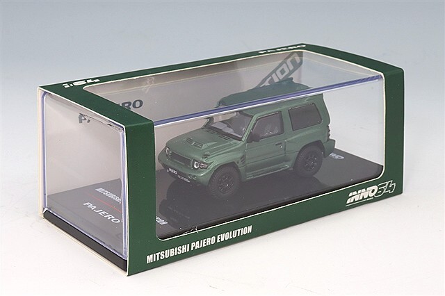 イノモデル 1/64 三菱 パジェロ エボリューション サテングリーン