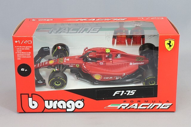 ブラゴ 1/43 スクーデリア フェラーリ F1-75 2022 F1 #55 C.サインツJr