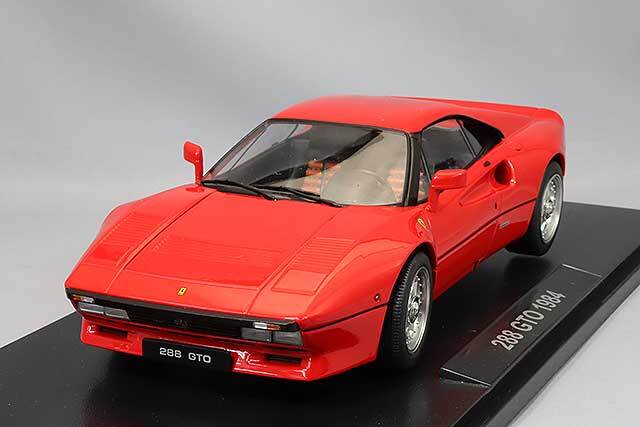 KKスケール 1/18 フェラーリ 288 GTO 1984 レッド & ブラック/レッド