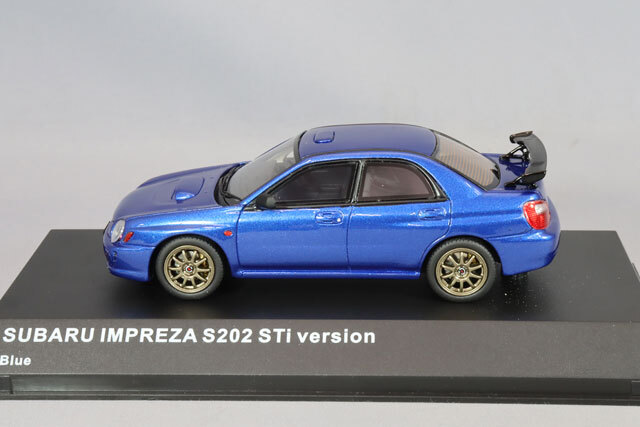 京商 1/43 スバル インプレッサ S202 ブルー