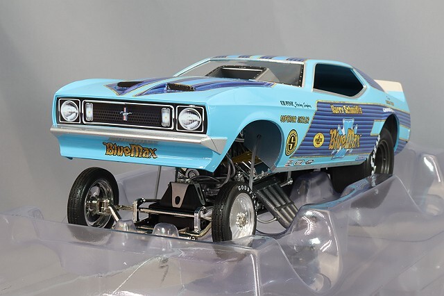 オートワールド 1/18 1973 フォード マスタング ファニーカー ブルー