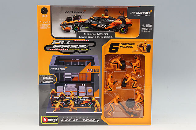 ブラゴ 1/43 マクラーレン F1 チーム PIT PASS セット 2024 F1 MCL38