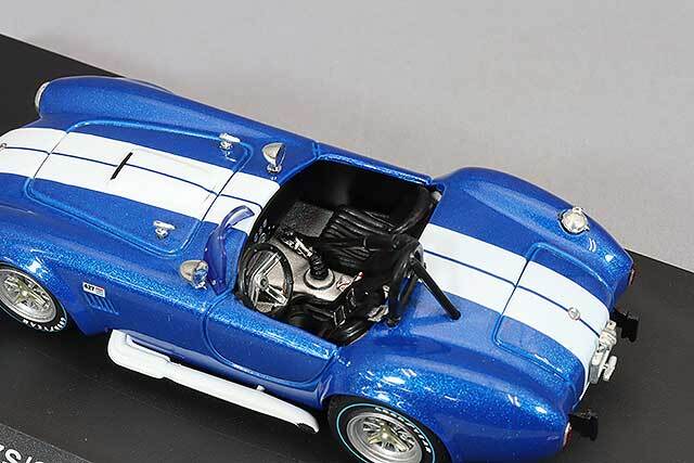 京商 1/43 シェルビー コブラ 427 S/C レーシングスクリーン ブルー