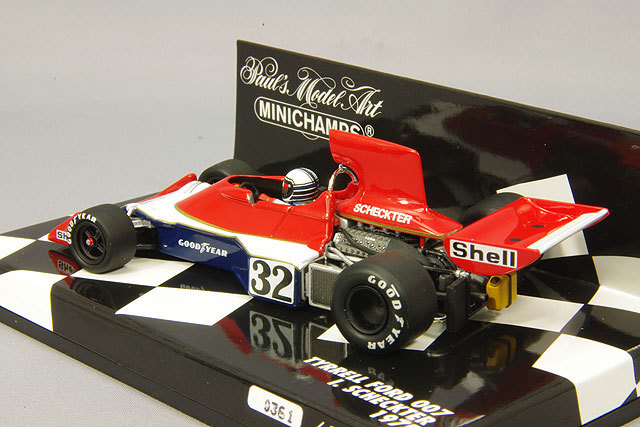 ミニチャンプス 1/43 ティレル フォード 007 1975 F1 #32 I.シェクター