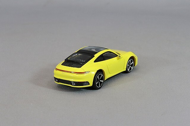 ミニチャンプス 1/87 ポルシェ 911 (992) カレラ 4S 2019 イエロー ,ABS製,