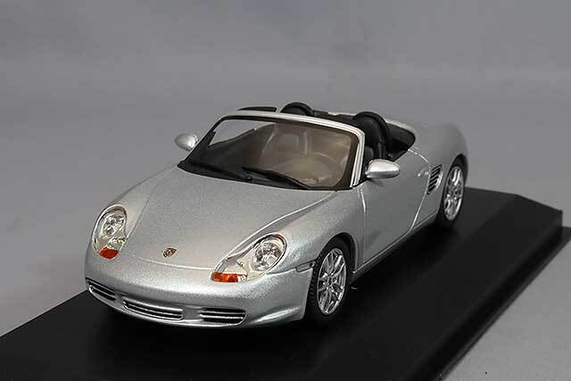 マキシチャンプス 1/43 ポルシェ ボクスター S 2002 シルバーメタリック