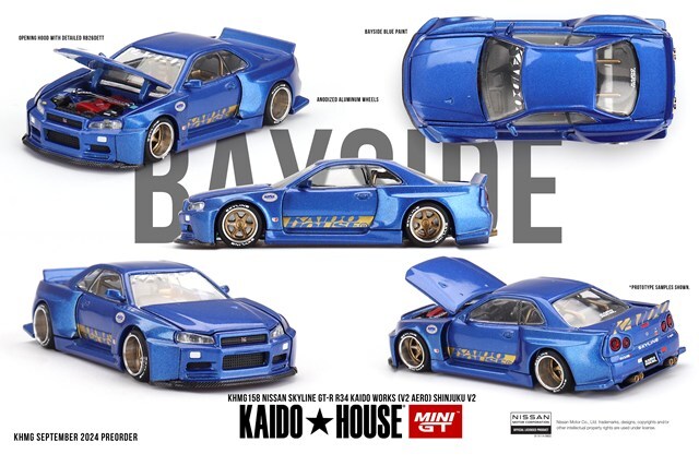 KAIDO HOUSE x TSM ミニGT 1/64 日産 スカイライン GT-R R34 Kaido