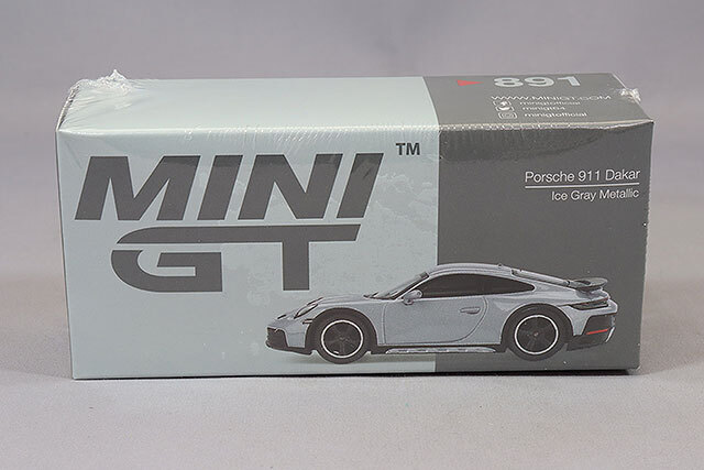TSM ミニGT 1/64 ポルシェ 911 ダカール アイスグレーメタリック 右
