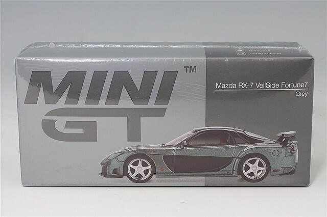 TSM ミニGT 1/64 マツダ RX-7 ヴェイルサイド フォーチュングレイ (左