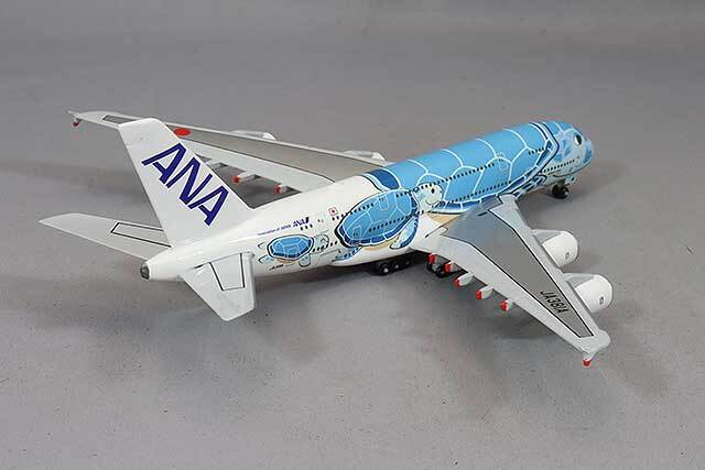 全日空商事 1/500 エアバス A380 ANA JA381A FLYING HONU ANAブルー