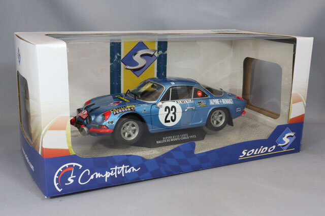 ソリド 1/18 アルピーヌ A110 1600S 1972 モンテカルロラリー #23 ブルー