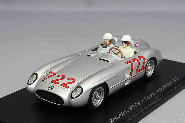 スパーク 1/43 メルセデスベンツ 300 SLR 1955 ミッレミリア #722