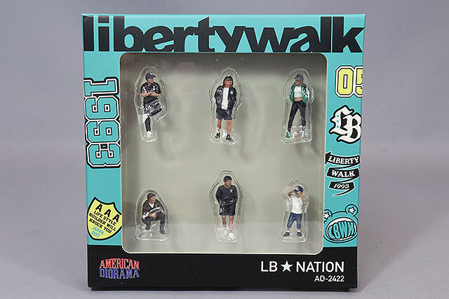 アメリカンジオラマ 1/64 フィギュア LB-Nation 6個セット