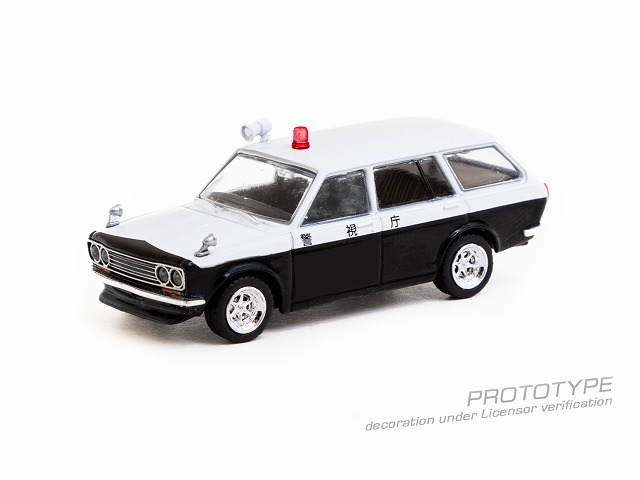Tarmac 1/64 ダットサン ブルーバード 510 ワゴン 日本 警察車両