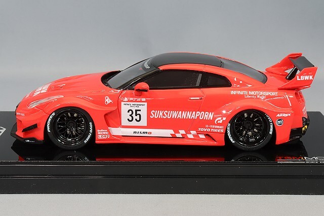 TSM 1/43 LB-シルエット WORKS GT 日産 35GT-RR バージョン1 レッド
