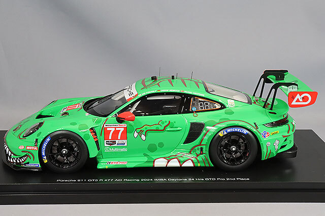 TOP SPEED 1/18 ポルシェ 911 GT3R 2024 IMSA デイトナ24H GTD 2位入賞