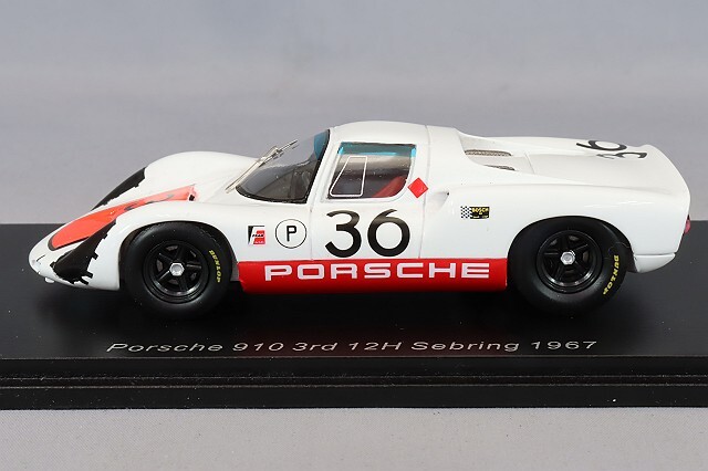 スパーク 1/43 ポルシェ 910 1967 セブリング 12H 3位 クラスウィナー