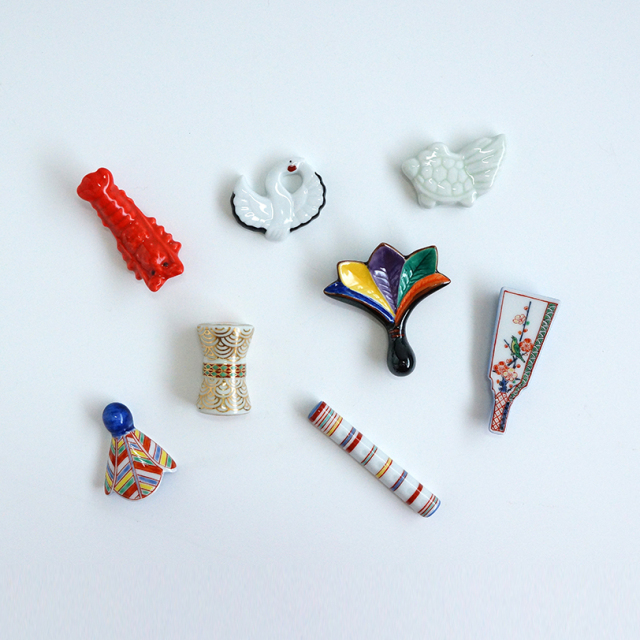 お正月の箸置きシリーズ。錦笛 箸置