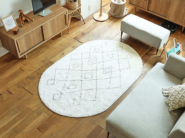 ラグマット ERIVAN オーバルタイプ｜北欧・ヴィンテージインテリア