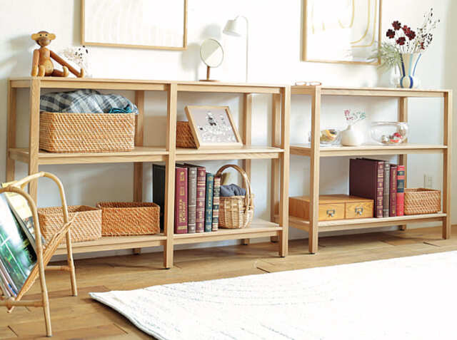 オープンシェルフ form（フォーム）ナチュラル 90cm｜北欧