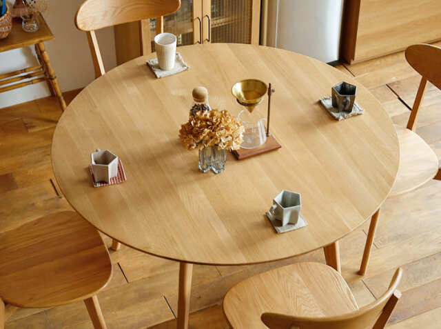 円形ダイニングテーブル RIVER（リバー）直径120cmタイプ｜北欧