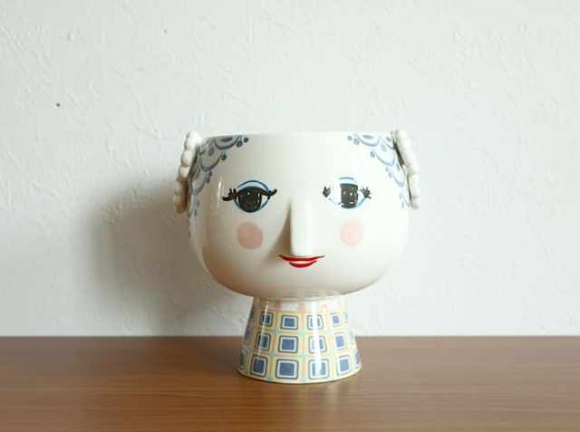 Bjorn Wiinblad（ビヨン・ヴィンブラッド） フラワーポット／ブルー