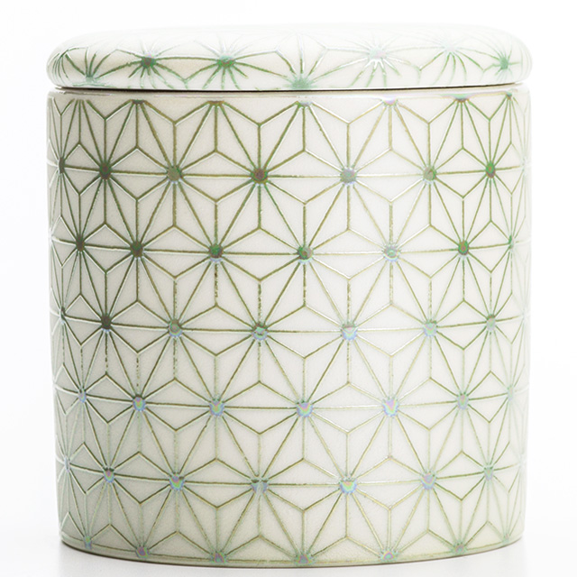 瀬戸焼ミニ骨壺 さしこ（グリーンパール） | 激安仏壇仏具の販売なら