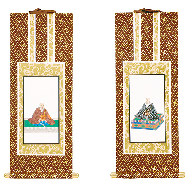 オリジナル掛軸 浄土真宗本願寺派（西） 両脇 豆代～100代 | 激安仏壇