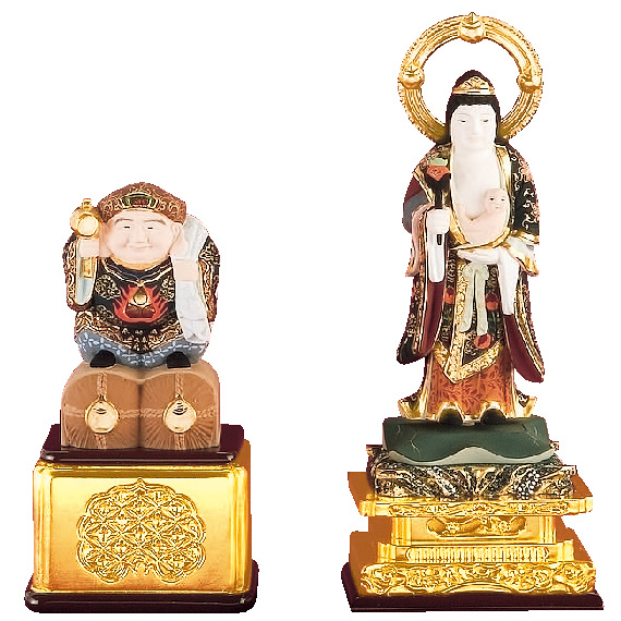 極上彩色 大黒天 2.0寸・子安鬼子母神 4.0寸 | 激安仏壇仏具の販売なら