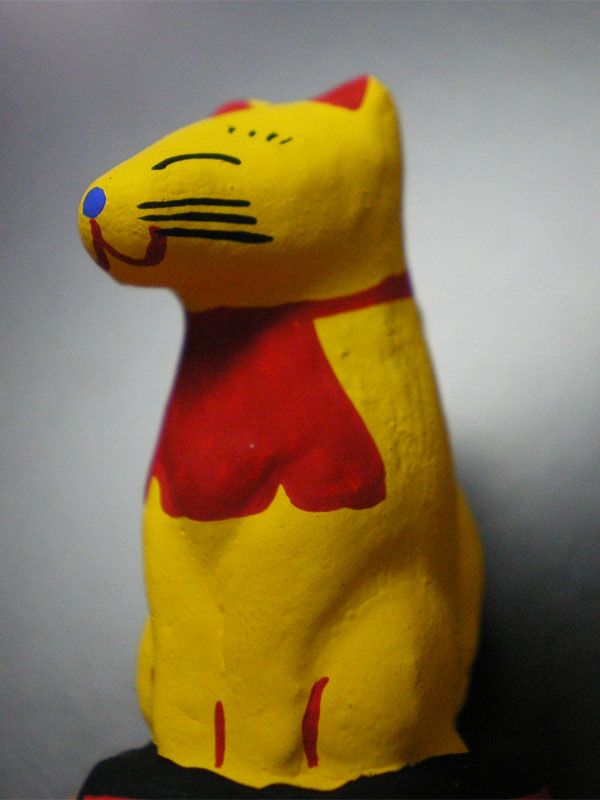 春日部張子人形店：ちびお稲荷狐