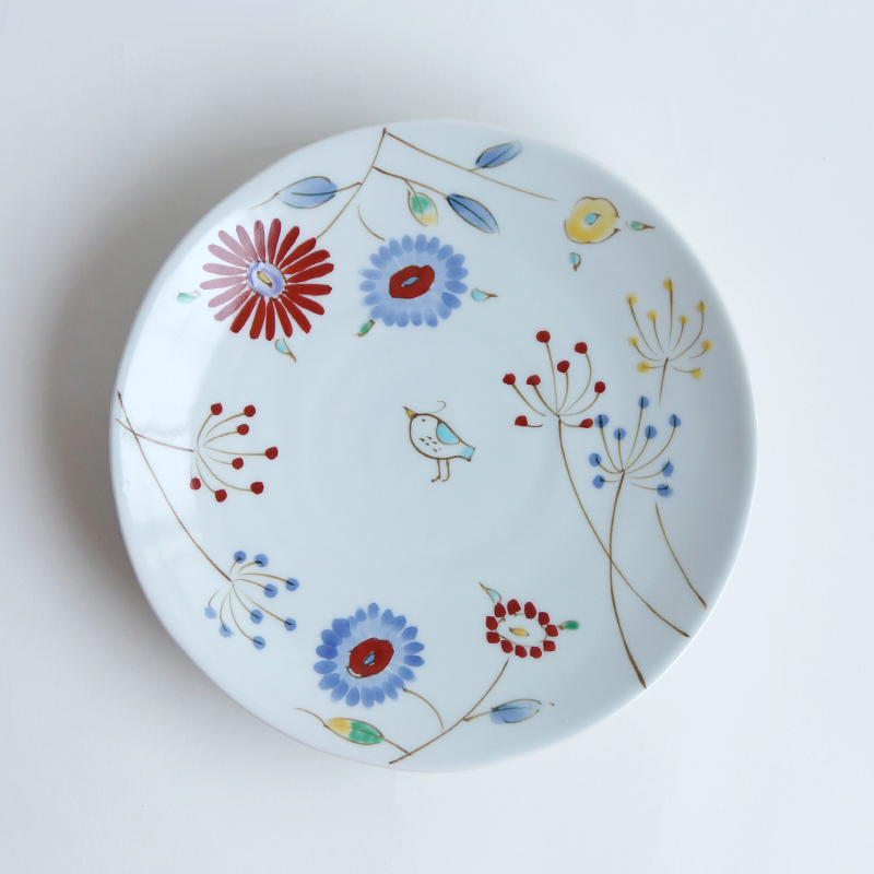 小鳥ガーデン／飯碗（小） ｜空萌工房(そらもえこうぼう)｜田口紀美子